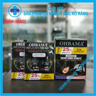 GỘI LÀ ĐEN THẢO DƯỢC OHBAMA (Hộp 10 gói)