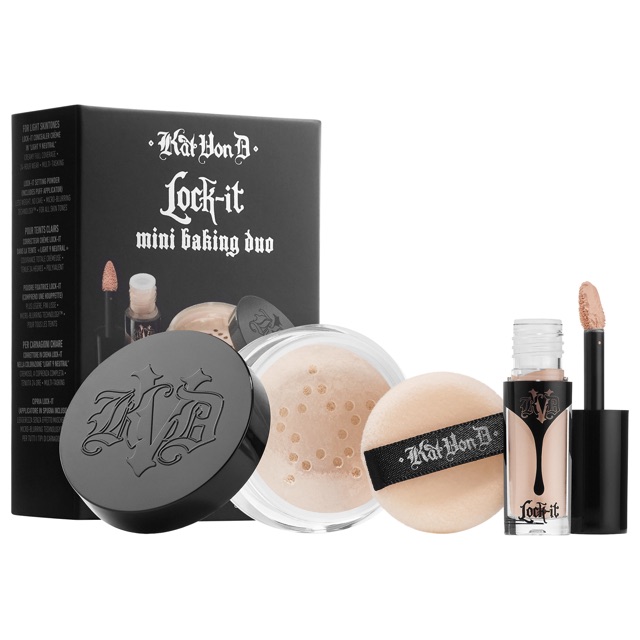 Set Katvond Lock-It (phấn phủ + concealer)