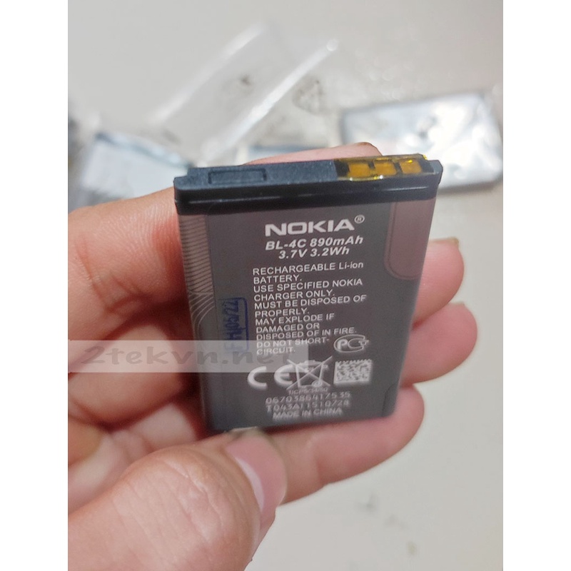 [HCM] Pin Xịn Nokia BL-4C zin chống phù 2ic dành cho các loại máy nokia 1280/1110i/7610/x2-01/x2-05,....