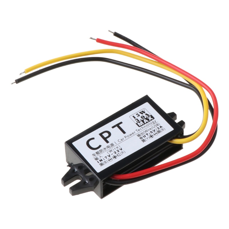 Thiết Bị Chuyển Đổi Nguồn Điện DC 12V Sang 5V 3A 15W Màn Hình LED Hiển Thị Dành Cho Ô Tô