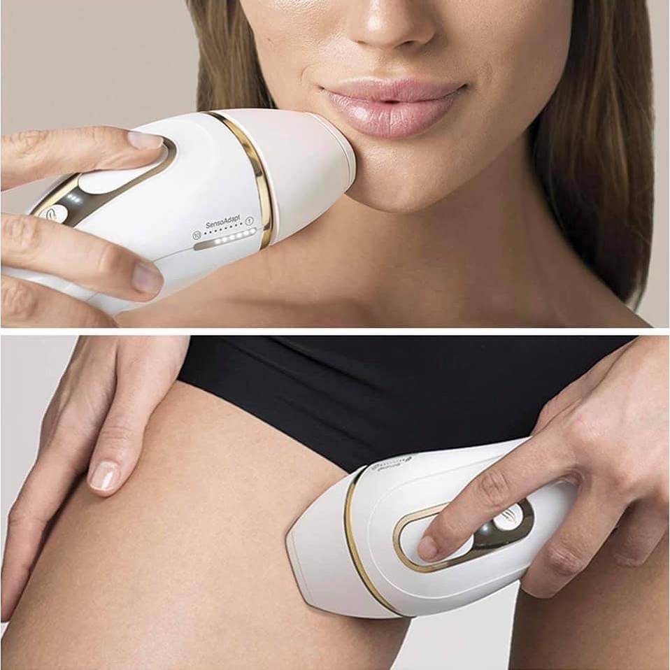 Máy triệt lông Braun PL5237 máy gồm 3 đầu thay thế, tự tẩy lông tại gia không đau rát, hàng Đức