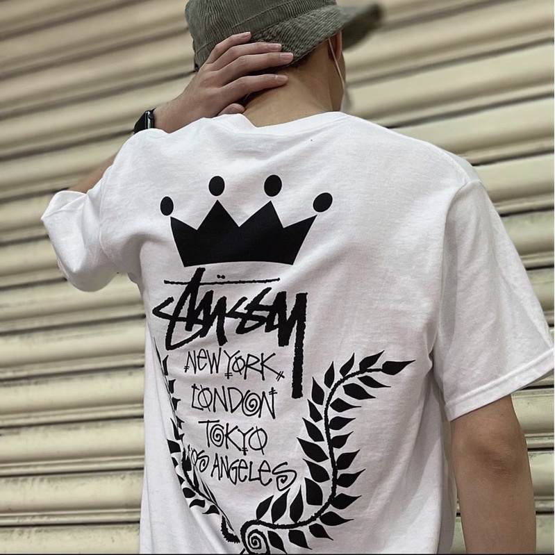Áo Thun Stussy Crown Wreath 100% CÓ SẴN