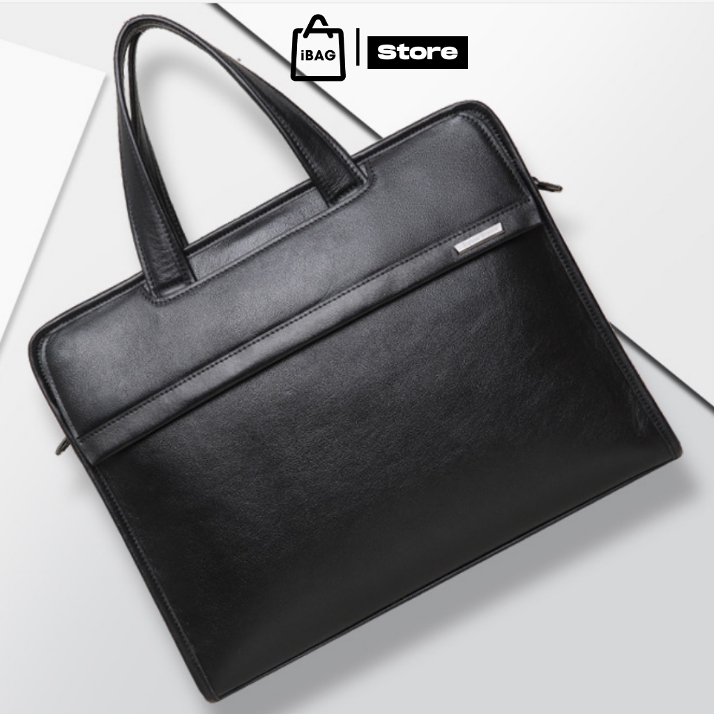 Cặp da công sở ,Chất liệu Da thật cao cấp,Đựng laptop 14inh,Chống Nước-thiết kế kiểu dáng đơn giản,lịch sự- 𝑰𝑩𝑨𝑮 | BigBuy360 - bigbuy360.vn