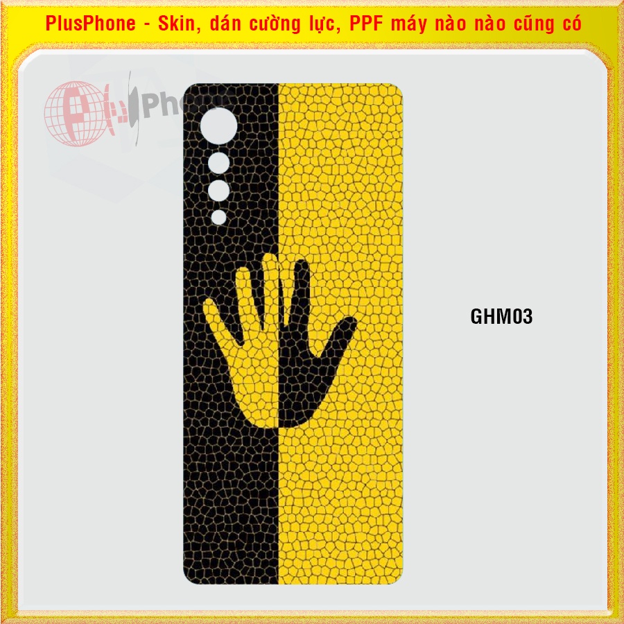 Dán Skin cho điện thoại LG Velvet 5G in phối màu