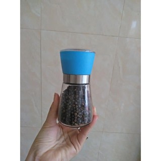 Lọ xay hạt tiêu cầm tay siêu nhanh bằng thủy tinh .