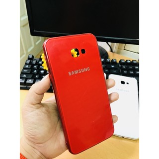 Ốp lưng cho Samsung Galaxy J4 core kính bóng viền cùng màu