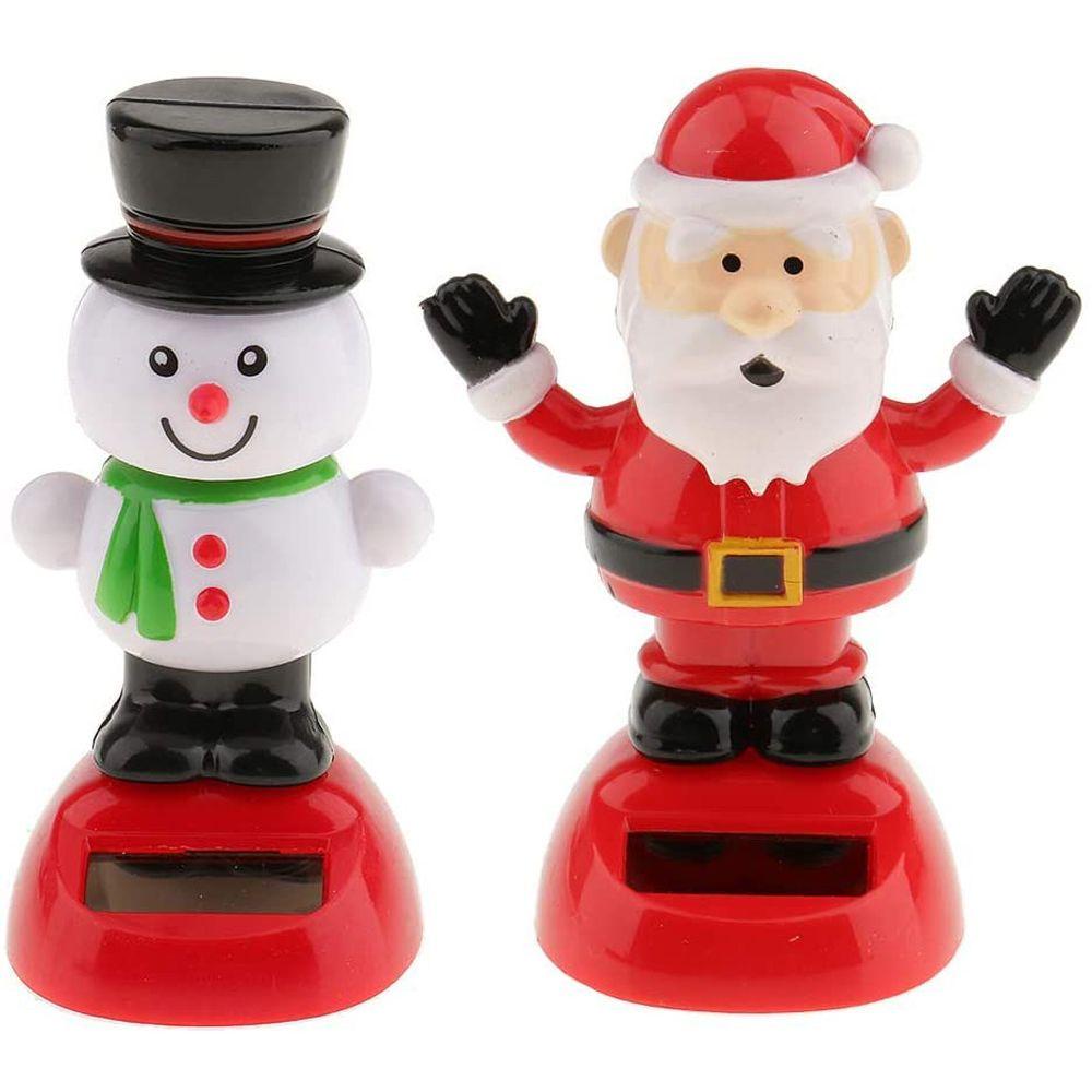 Búp Bê Lắc Đầu Hình Ông Già Noel Phát Ra Âm Thanh Lắc Lư Chạy Bằng Năng Lượng Mặt Trời ELMER1