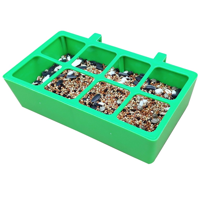 Bát Đựng Thức Ăn / Nước Uống Có Móc Treo Lồng Chim Vẹt Bằng Nhựa