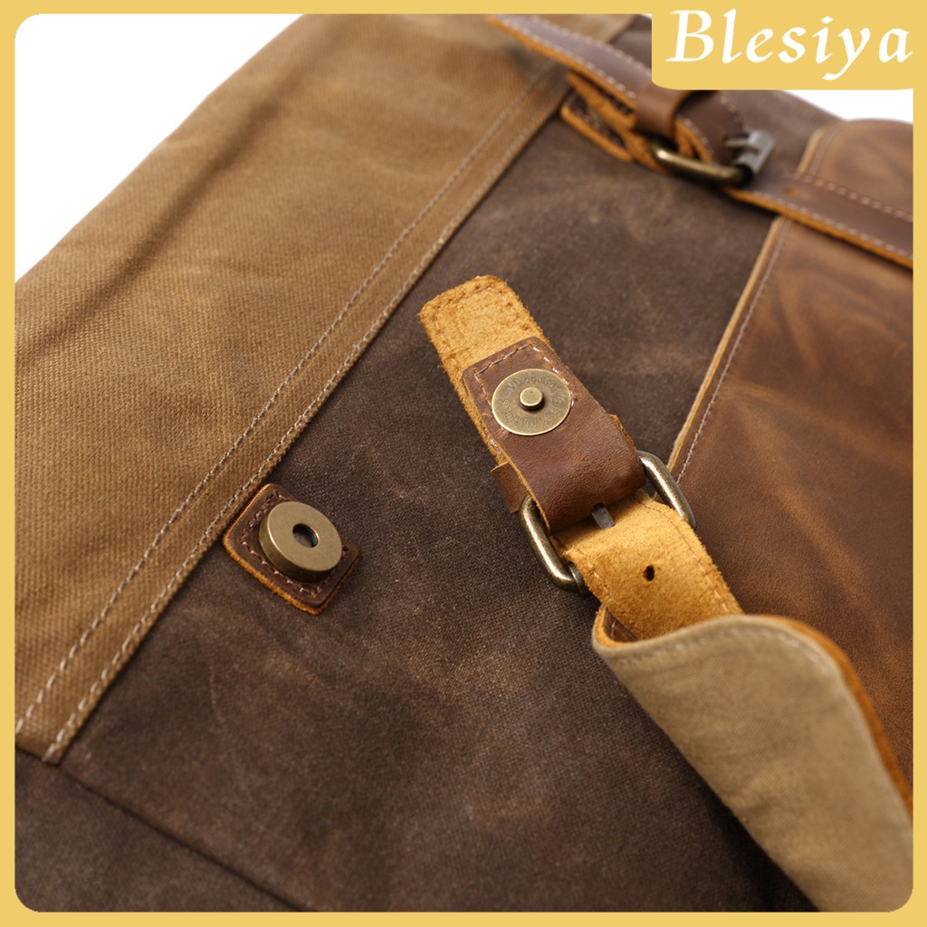 [BLESIYA] Vintage Leather Men Business Travel Laptop Briefcase Messenger Bag Satchel