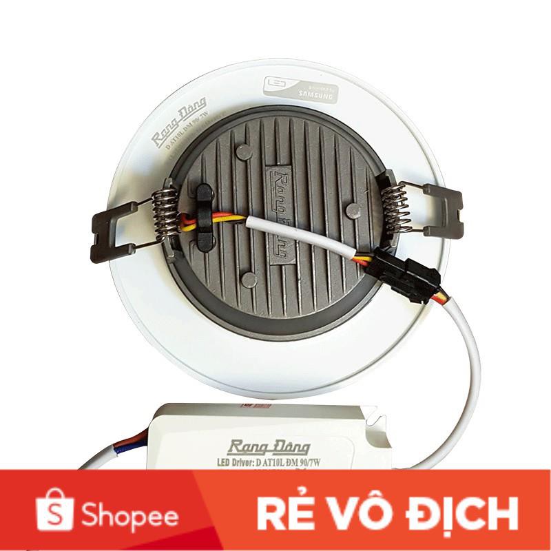 Đèn LED âm trần Downlight Rạng Đông D90/7W đổi màu lỗ Khoét 90