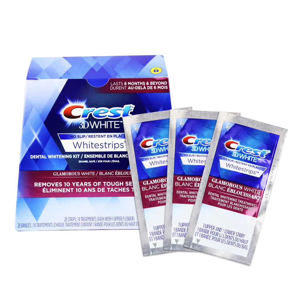 Miếng dán trắng răng Crest 3D White Mỹ các loại