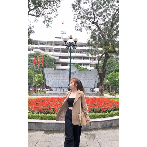 Áo Blazer nâu cafe