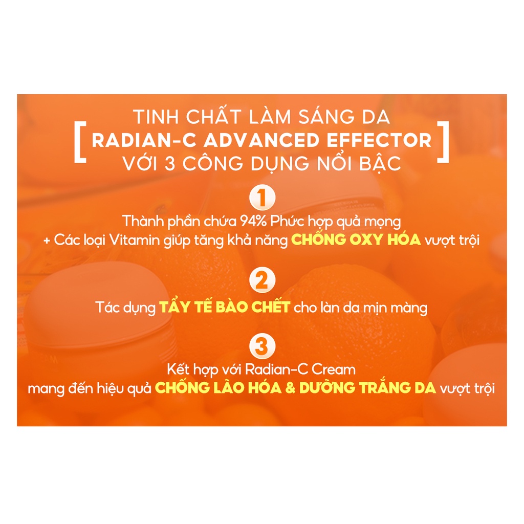 Tinh chất LANEIGE Radian-C Advance Effector 15ml làm sáng da phiên bản mini