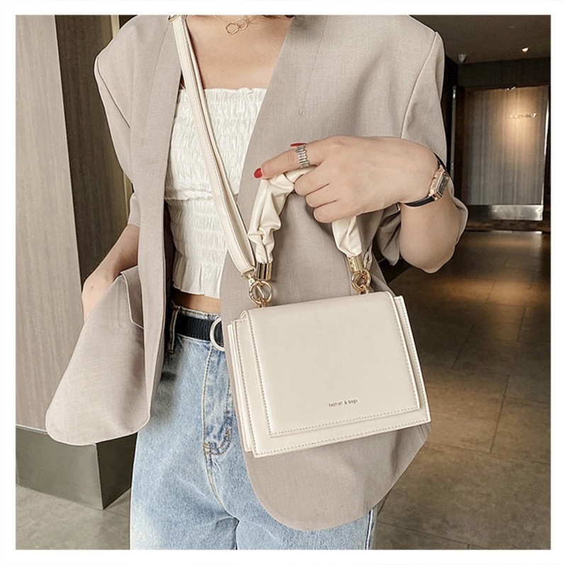 Túi Xách Nữ Túi Đeo Chéo Quai Rúm Siêu Xinh Phong Cách Hàn Quốc