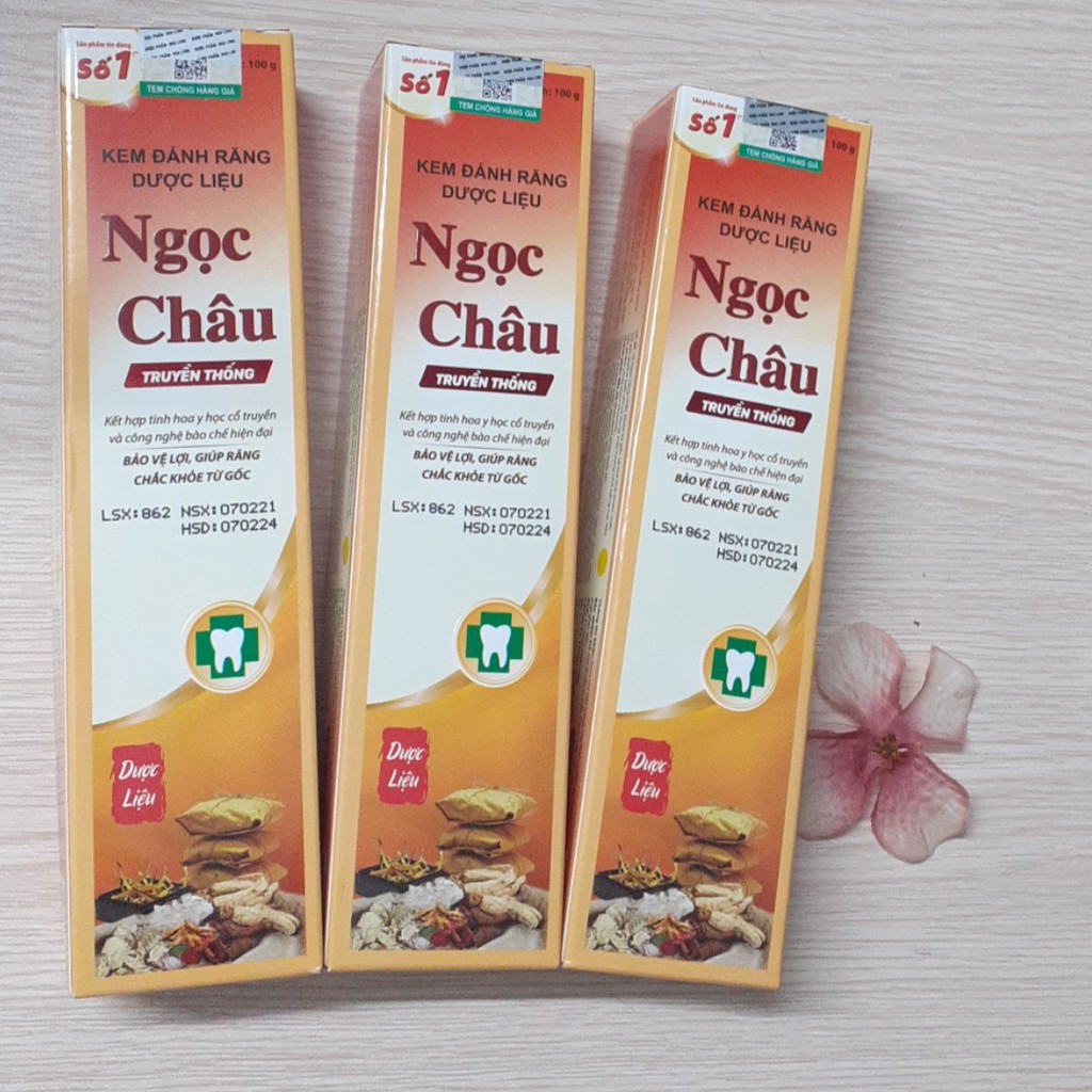 Kem Đánh Răng NGỌC CHÂU 100g Giúp Bảo Vệ Lợi ,Nướu, Làm Chắc Chân Răng, Ngăn Ngừa Nhiệt Miệng