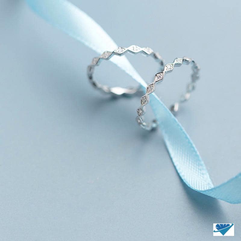 nhẫn sóng bạc ta