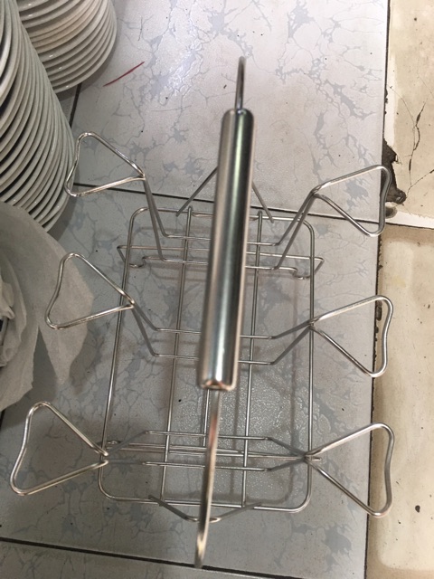 Úp ly inox kèm dĩa