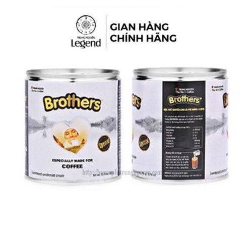 Combo 2 Lon Sữa đặc Brothers Trung Nguyên Legend - Nguyên liệu pha chế cà phê