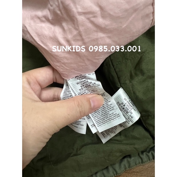 Áo khoác Parka xanh rêu + gile bông