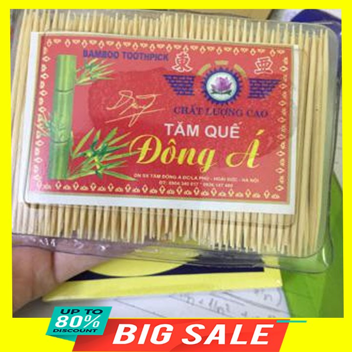 Sale 1 Hộp tăm xỉa răng Đông Á tăm cay thơm mùi quế Anasa