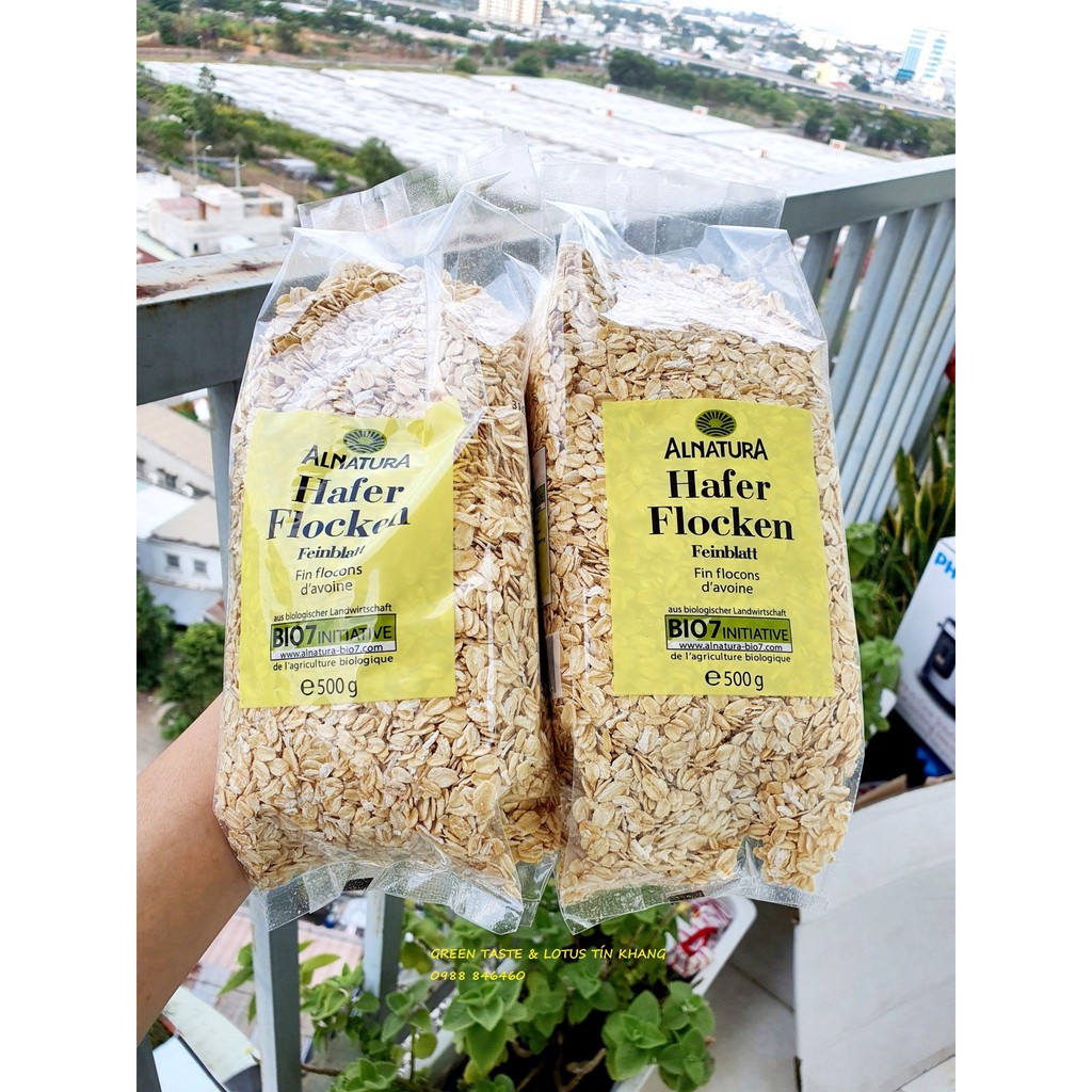 500g Yến Mạch Đức Hafer Flocken Cán dẹt