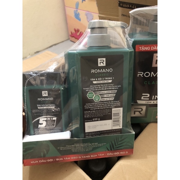 COMBO ROMANO 2 IN 1 TẶNG DẦU GỘI
