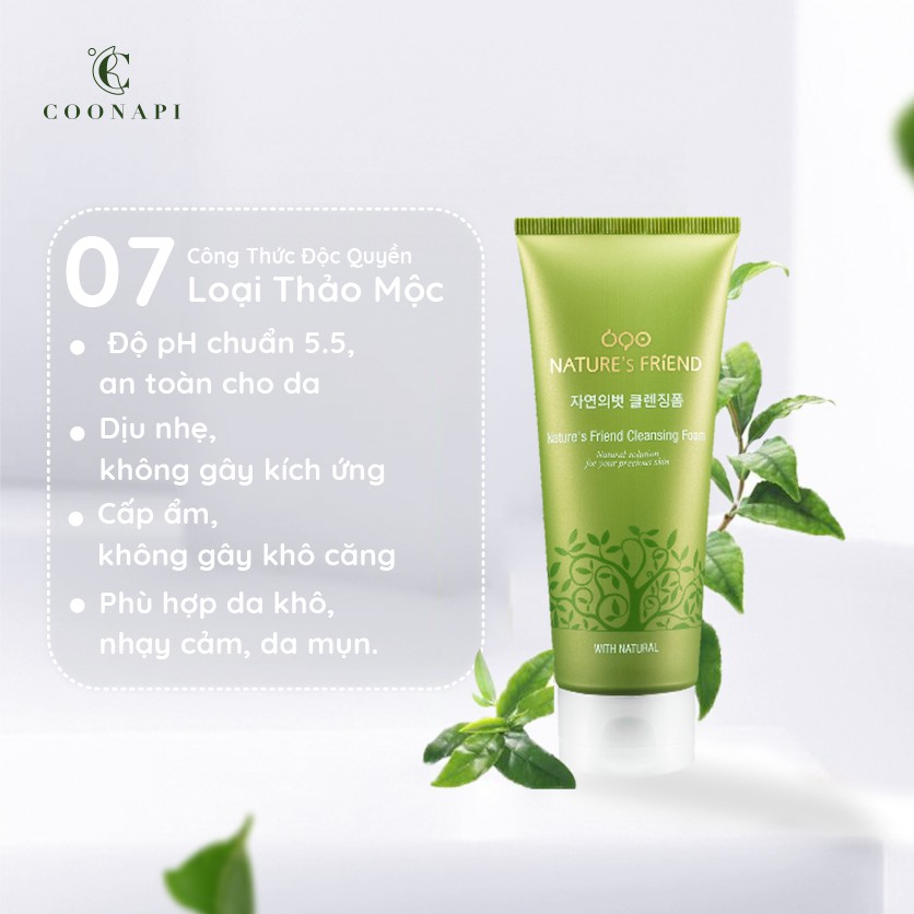 Sữa Rửa Mặt Thảo Mộc Dưỡng Ẩm Và Làm Dịu Da Nature's Friend Cleansing Foam 150g | BigBuy360 - bigbuy360.vn