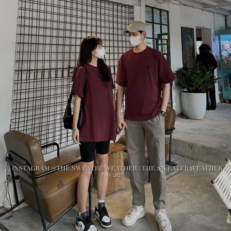 Áo phông thêu hình nhỏ basic oversize, áo phông tay lỡ thêu hình ngựa