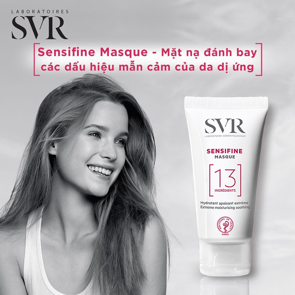 Mặt nạ ngủ làm dịu dưỡng ẩm SVR Sensifine Masque