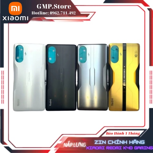 Nắp lưng Xiaomi Redmi K40 Gaming Chính Hãng Kèm Sẵn Keo Dán