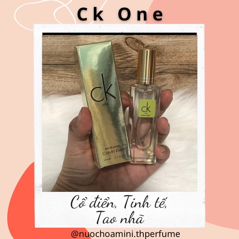 Nước Hoa Mini CK One (Nam & Nữ) 20ml_ Mẫu 5D