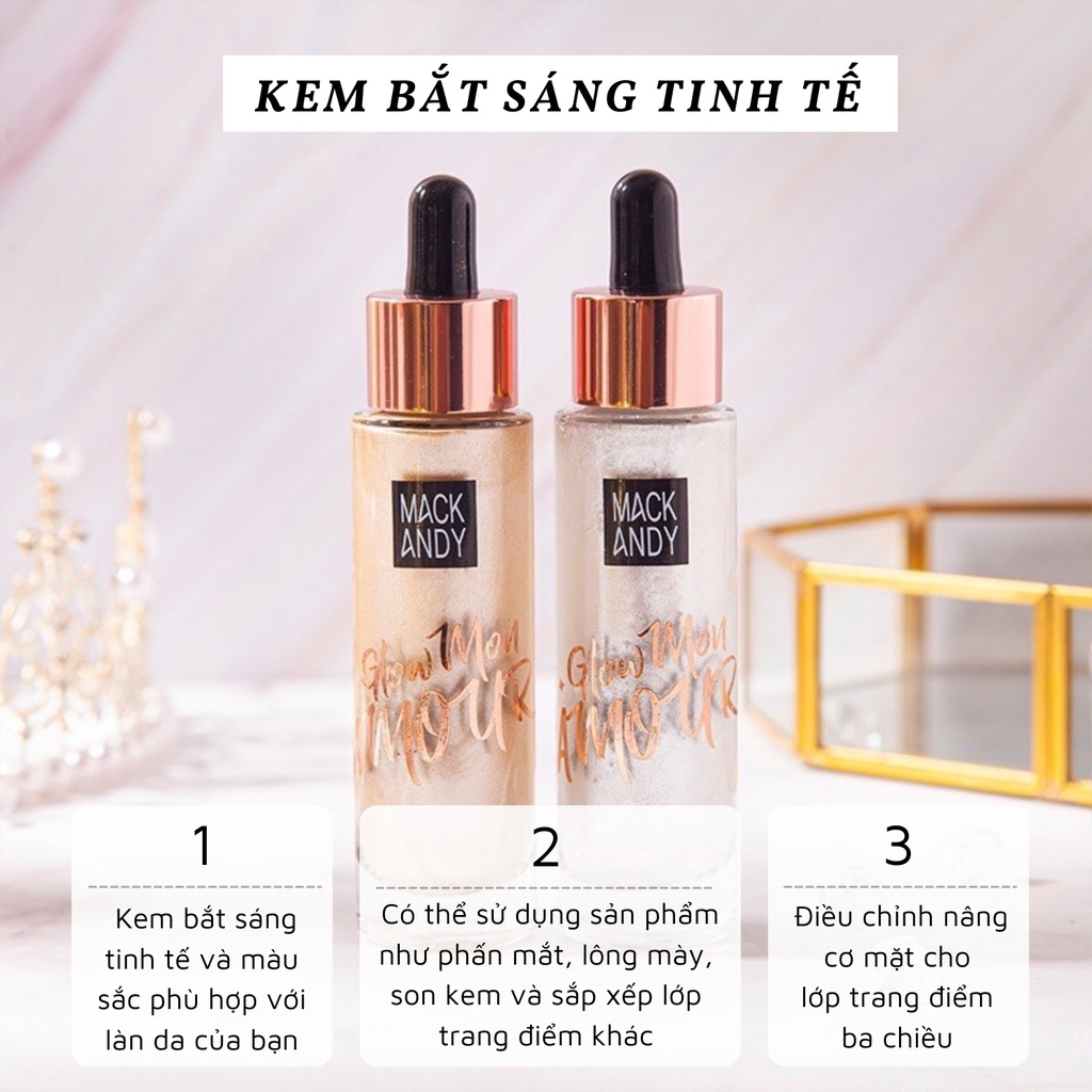 Nhũ Bắt Sáng Highlight Dạng Kem MACK ANDY