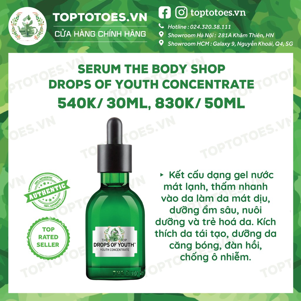 Bộ sản phẩm The Body Shop Drops of Youth foam rửa mặt, essence, lotion, serum, kem dưỡng | BigBuy360 - bigbuy360.vn