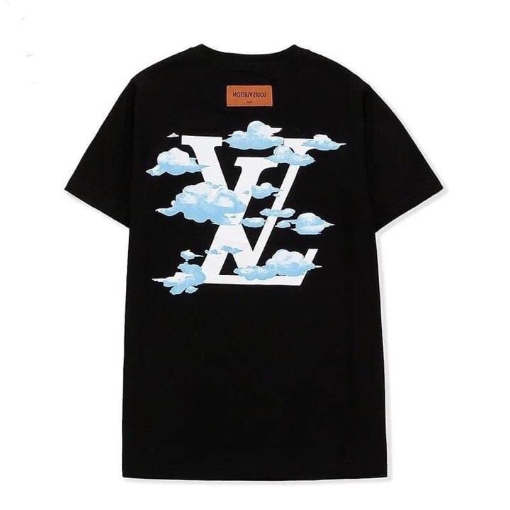 Áo thun Unisex LV đám mây, Áo phông dáng rộng tay lỡ, Form oversize Nam nữ,cotton thoáng mát