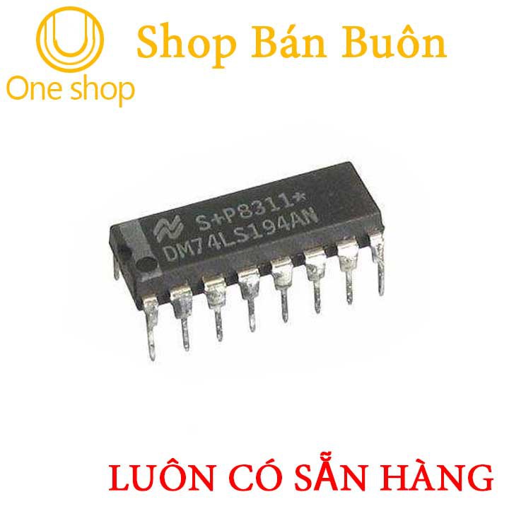 Linh Kiện 74LS194 4-bit Bi-directional Shift Register DIP16