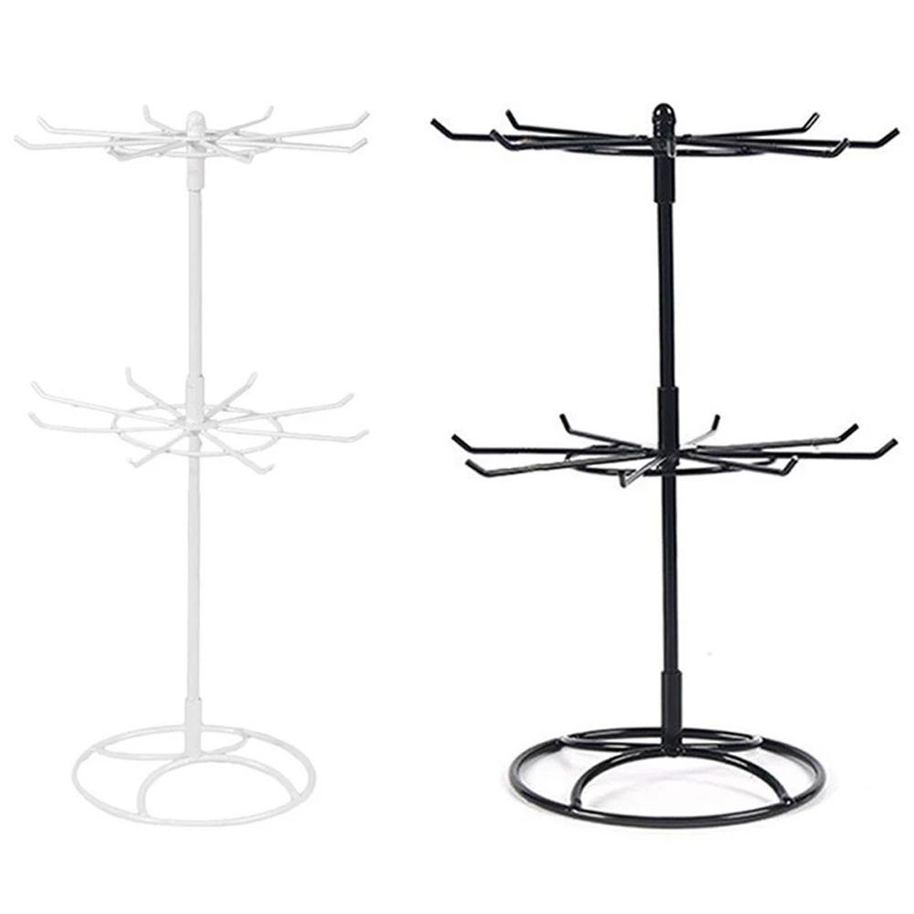 Giá Đỡ Trưng Bày Trang Sức Bằng Kim Loại Hai Tầng Phong Cách Hàn Quốc Ốp