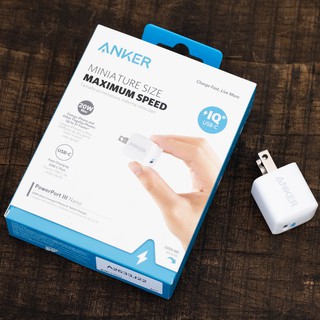 [CỐC SẠC NHANH] Type-C PD 20W Anker PowerPort III Nano A2634 (Trắng)