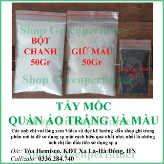 Tẩy Mốc Quần Áo Trắng Và Màu, KHÔNG HẠI DA TAY,KHÔNG GIÃN QUẦN ÁO,Thuốc Tẩy Tím,  Axit Chanh, Axit Citric, Acid Citric