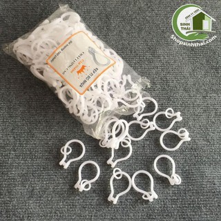 Bộ 20 khoen móc nhựa treo rèm màn