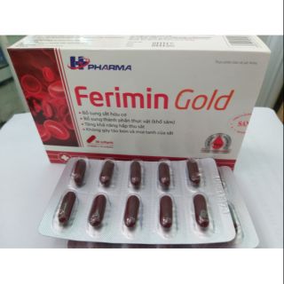 Ferimin gold sắt hữu cơ thực vật cho mẹ bầu,phòng ngừa thiếu máu do thiếu sắt.
