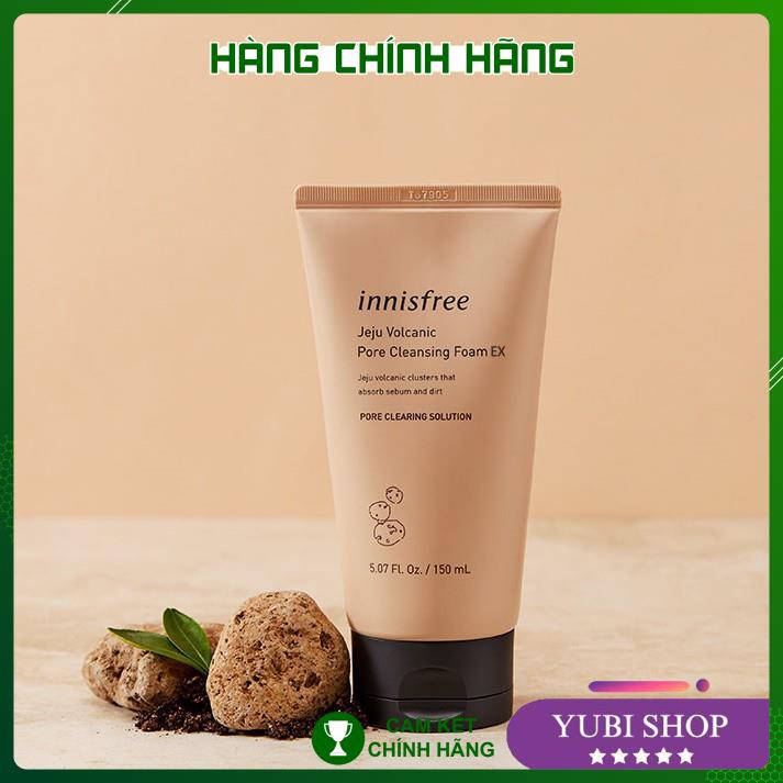 Sữa Rửa Mặt Tro Núi Lửa Hút Mụn Đầu Đen, Bã Nhờn Innisfree Jeju Volcanic Pore Cleansing Foam Ex 150ml - Hot