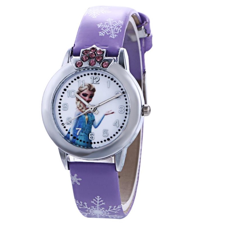 Đồng Hồ Đeo Tay Feminino Relojes Dây Da Cao Su Họa Tiết Hoạt Hình Dễ Thương Cho Bé Gái