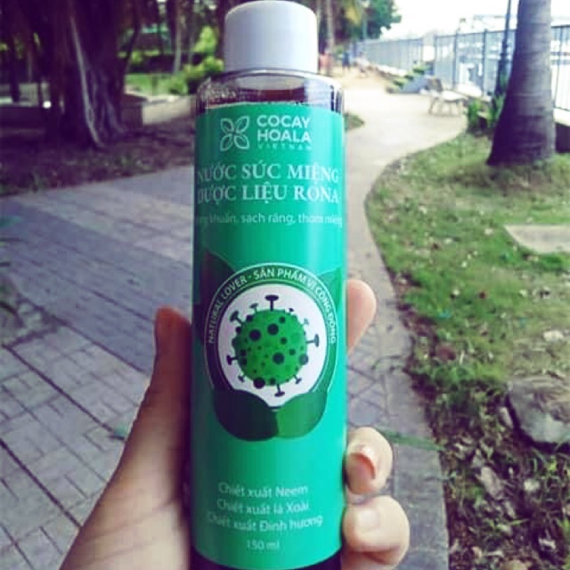 Nước súc miệng dược liệu R O N A - COCAYHOALA - Đánh bay #hôi_miệng, #hôi_khói_thuốc