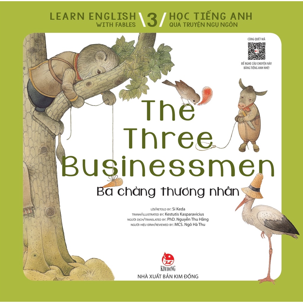 Sách: Học Tiếng Anh Qua Truyện Ngụ Ngôn - Learn English With Fables - Tập 3 - Ba Chàng Thương Nhân