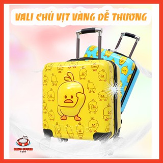 VALI KÉO HOẠT HÌNH CHÚ VỊT VÀNG XINH XẮN SIZE TO CHO BÉ LOẠI CAO CẤP