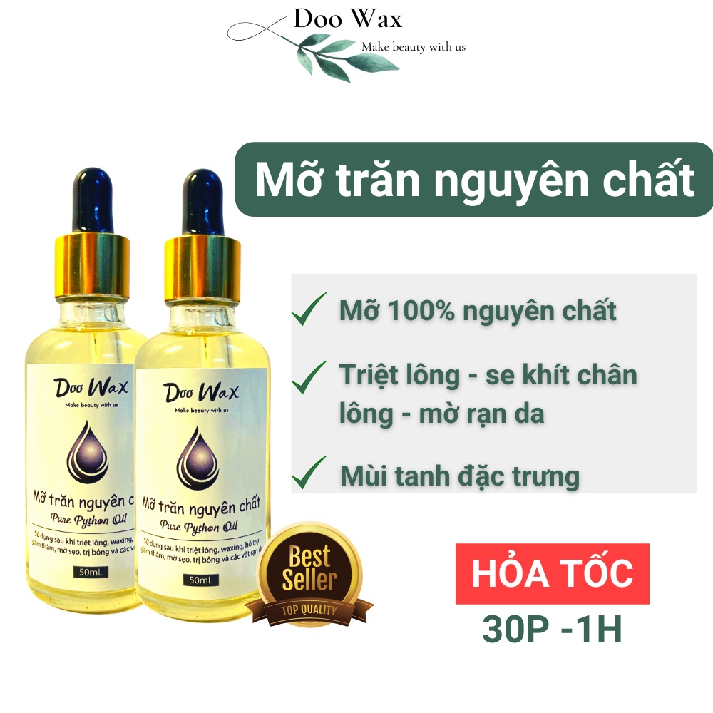 Mỡ trăn nguyên chất hoa nhài ngọc lan tây 20ml 30ml 50ml, Mỡ trăn hoa nhài giảm thâm mờ sẹo rạn da