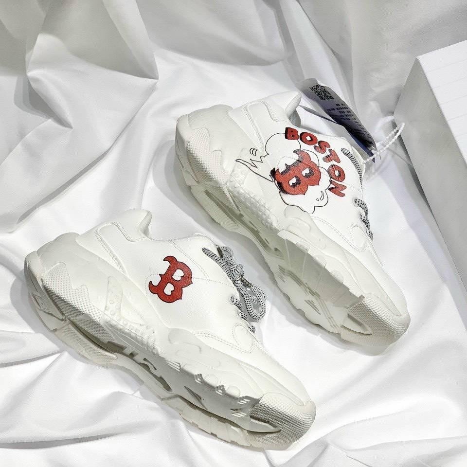 Giày thế thao nam nữ MLB logo 3D, Giày Boston, LA, New york mẫu mới ra 2021 bản cao cấp Full box bill | BigBuy360 - bigbuy360.vn