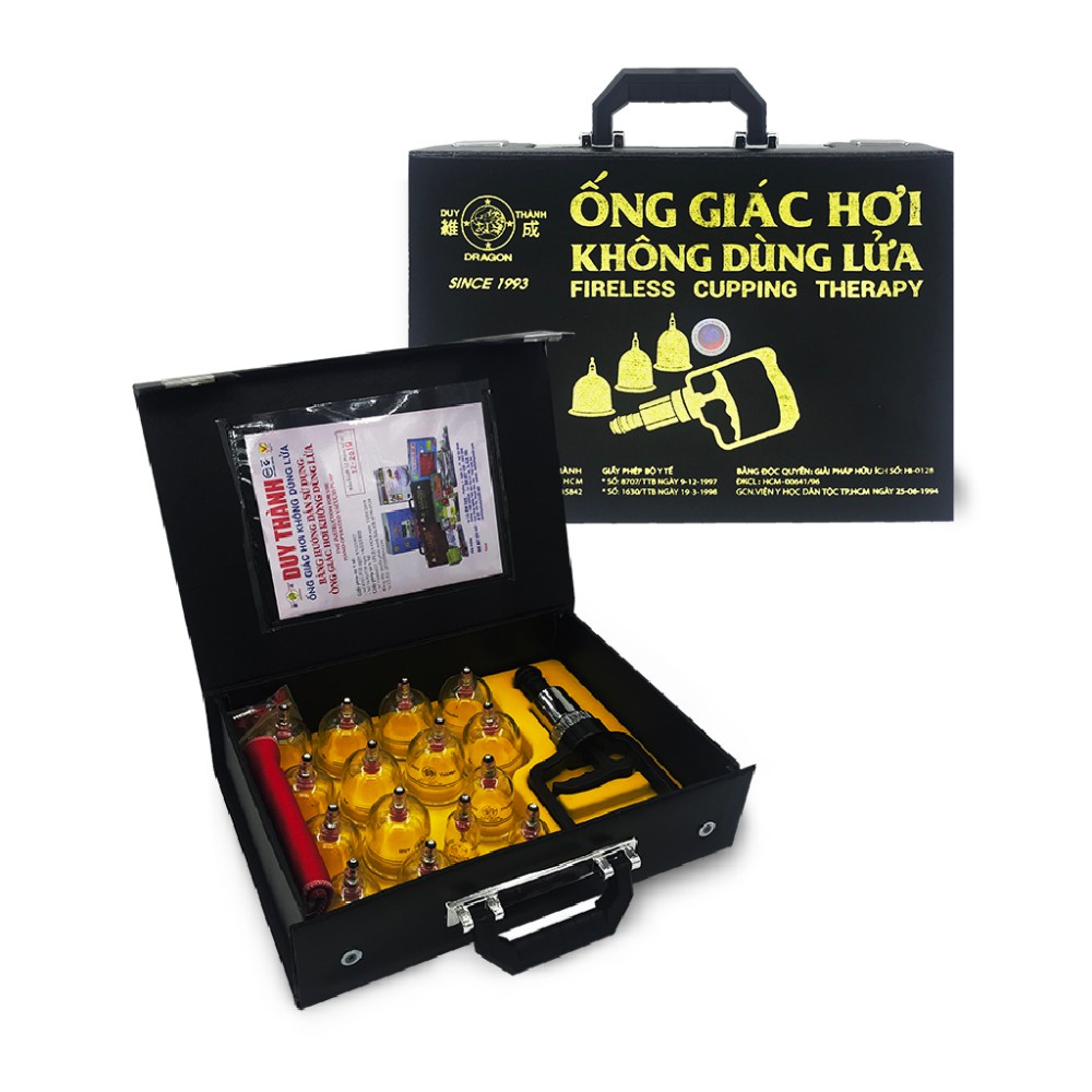 Bộ Giác hơi không dùng lửa Duy Thành Đen YGH02 ( 15 ly )