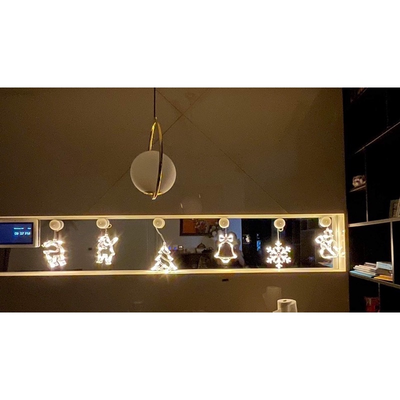 Đèn Led - Ánh Sáng Vàng Với Hình Ngôi Sao/Tuần Lộc/ Trái Tim /tuần lộc… trang trí năm mới