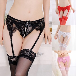 Quần Lót Ren Kèm Nịt Bít Tất Quyến Rũ Cho Nữ